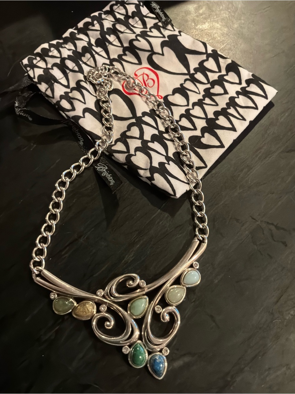 Brighton Silver Multi-Stone Necklace